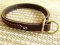 Adjustable Gorgeous Wide 2 Ply Leather Choke Dog Collar - Fashion Exclusive