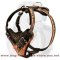 Stylish Leather Dog Harness For Agitation/Attack Work