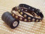 Adjustable Leather Special Dog Collar With Circles