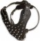 Adjustable Spiked Leather Dog Harness For All Breeds