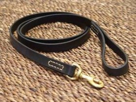 Adjustable Leather dog leash stitched