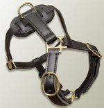 Adjustable Walking Luxury handcrafted leather dog harness