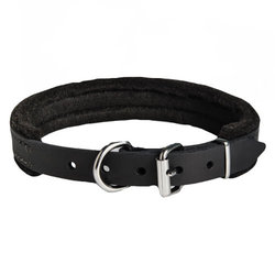 Padded Leather Collar for Dog Attack Training Padded Leather Collar for Dog Attack Training