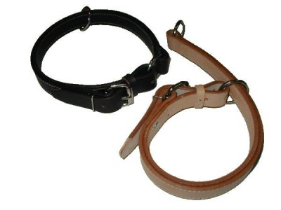 Adjustable Leather choke dog collar