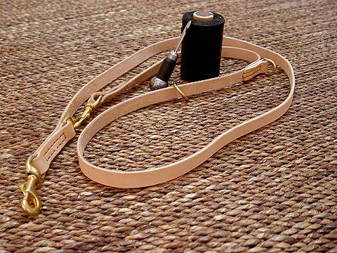 Adjustable Leather dog leash multi functional