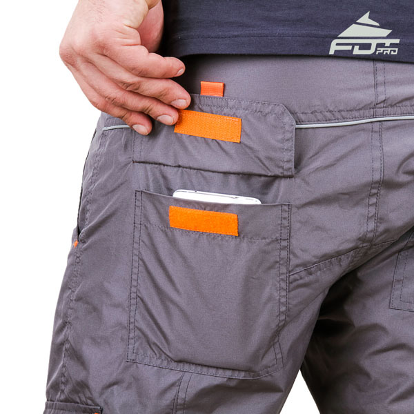 Convenient Design Professional Pants with Reliable Side Pockets for Dog Trainers