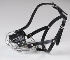 Adjustable Small dog muzzle - Wire Basket dog muzzle for small breeds