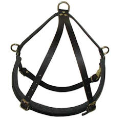 Pulling Tracking leather dog harness