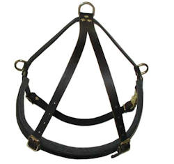 Pulling Tracking  leather dog harness